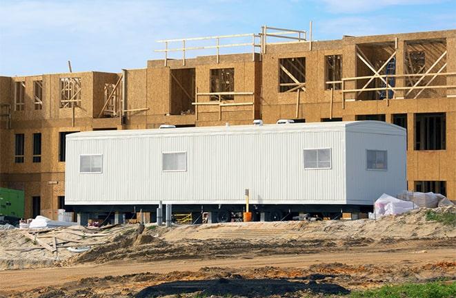 construction site with mobile office rentals in Highland Beach